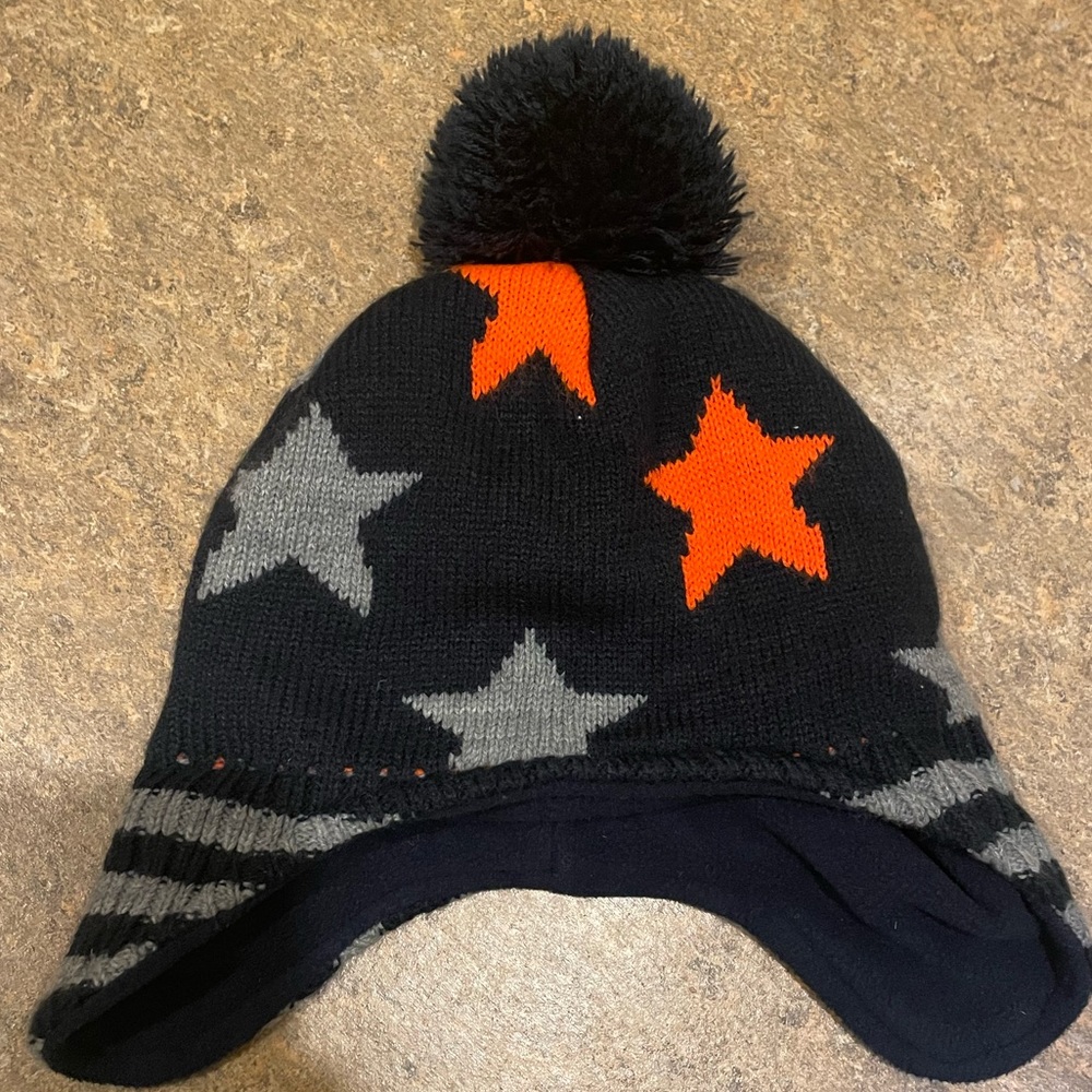Boys Knit Winter Hat with Fleece Lining